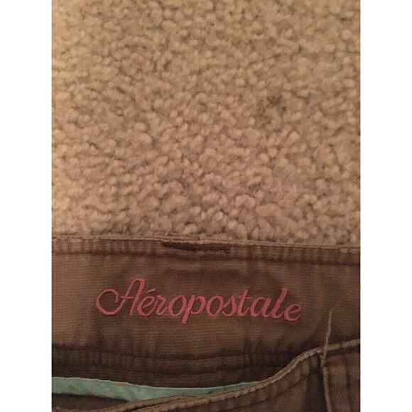Aeropostale Women's Casual Pants Zip Button Size 1/2 Regular Brown - Picture 4 of 6